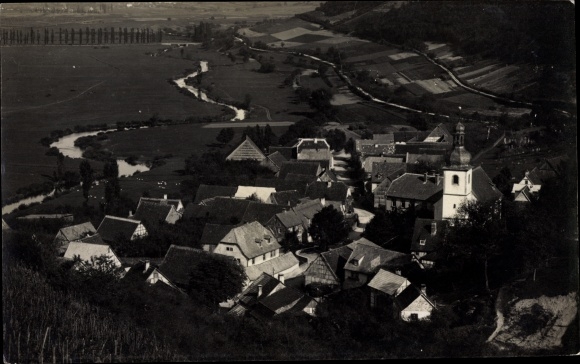 Photo PC Hammelburg in Unterfranken Bavaria ?, Total view of the village
