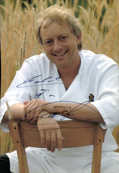Foto Koch Alfons Schuhbeck, Autogramm
