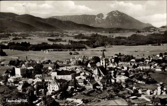 Postcard Teisendorf in Upper Bavaria, general view