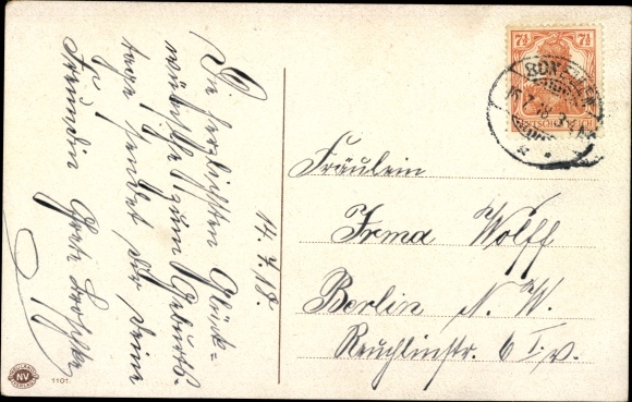 Artist Postcard Klein, Catharina, Poppies in a Vase, Still Life