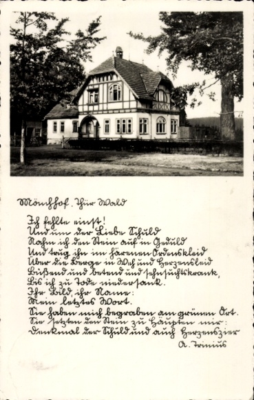 Photo Postcard Elgersburg in the Ilm district of Thuringia, The Mönchshof from the outside