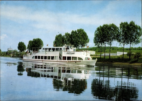 PC Bad Cannstatt Stuttgart in Württemberg, Neckar passenger ship Stuttgart