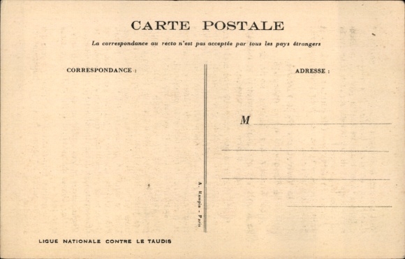 Artist Postcard Poulbot, Francisque, children, garbage can, flies