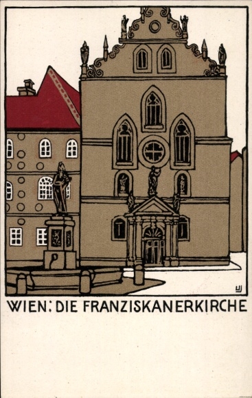 Künstler Ak Urban Janke, Wien, Franziskanerkirche