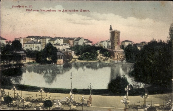 Ak Frankfurt am Main, Konzerthaus, Zoologischer Garten