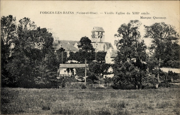 Ak Forges les Bains Essonne, Vieille Eglise