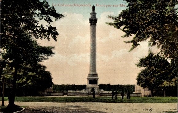 CPA Boulogne sur Mer Pas de Calais, Colonne Napoleon