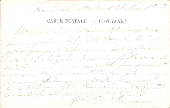 Postcard Chauny Aisne, station track side