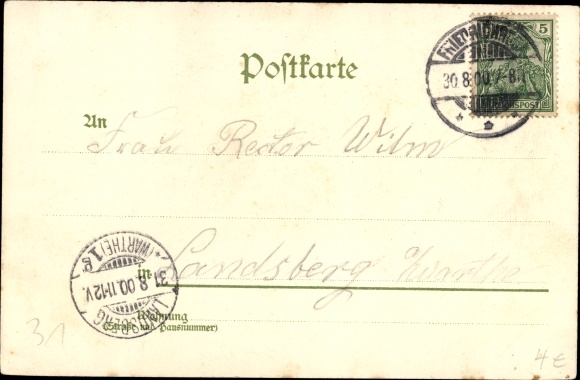 Artist Chromo-Litho Brotterode Trusetal in Thuringia, Inselsberg at sunrise