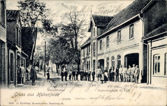 Ansichtkaart Wijk Hohenfelde Steinburg, restaurant, hoofdstraat