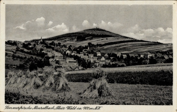 Ak Meuselbach in Thüringen, algemeen beeld