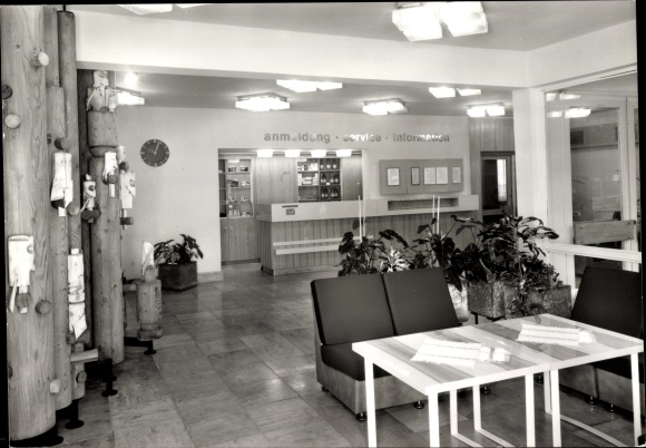Postcard Erlbach in Vogtland Sachsen, foyer of the holiday home in the state municipality