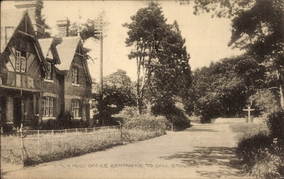 Ak Colchester Essex EnglandBirch Post Office, Entrance to Hall Grounds