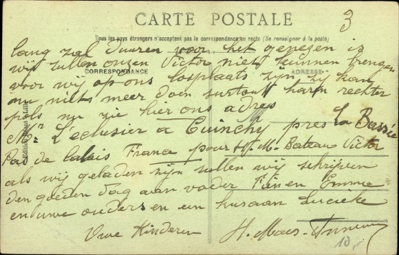 Postcard Cuinchy Pas de Calais, Gare, Bahnhof, Gleisseite