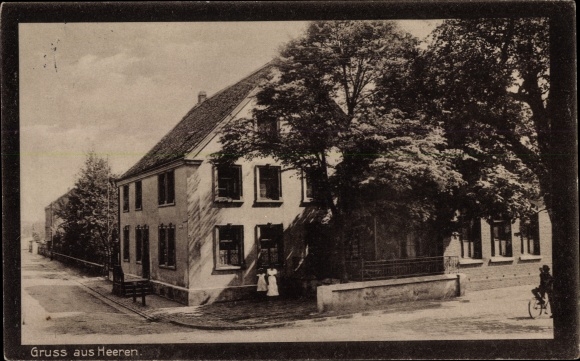 Postcard Heeren Kamen in Westphalia, restoration Krenz, formerly Leiffermann