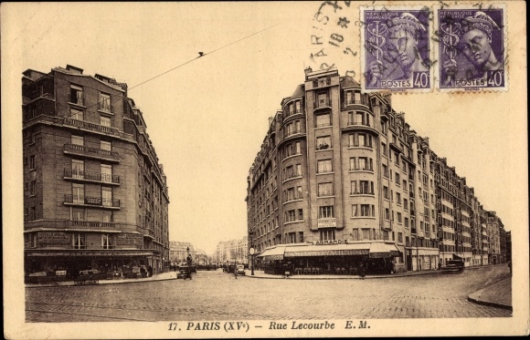 Ansichtkaart Parijs XV Vaugirard, Rue Lecourbe
