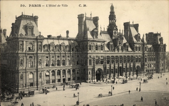 CPA Parijs IV, L'Hôtel-de-Ville