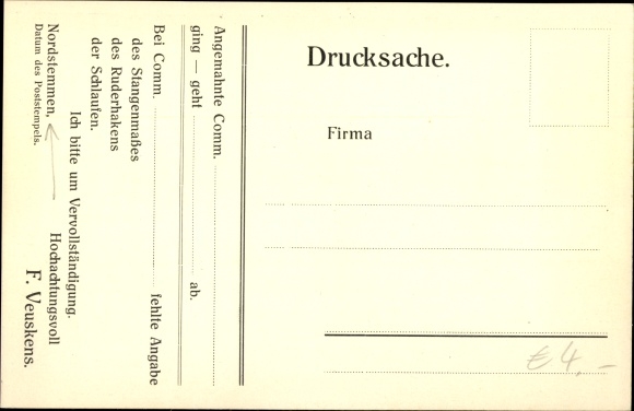 Postcard Nordstemmen in Lower Saxony, workshop, metal workshop