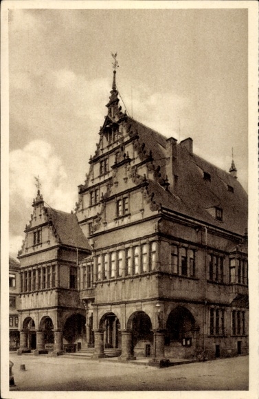 Postcard Paderborn in Westphalia, Town Hall, WHW The beautiful Germany Image 15