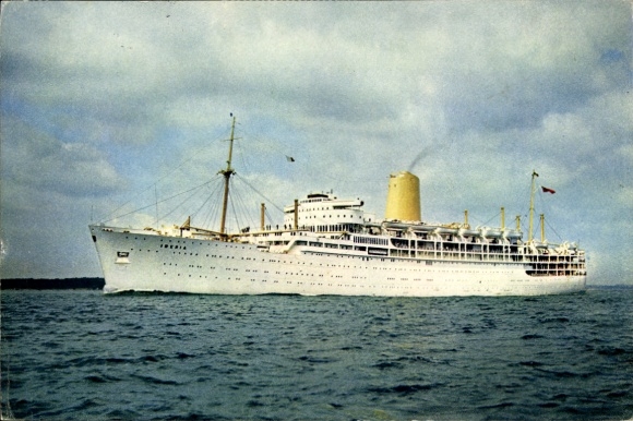 Ak Uitzicht op de stoomboot Iberia, P & O