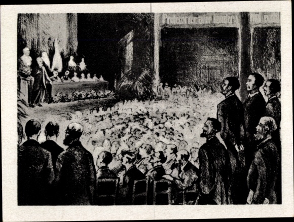 Collection picture history of the German labor movement part II picture 42, Dresden party congress 1903