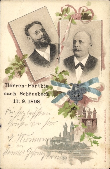 PC Schönebeck an der Elbe, singers&#39; club, men&#39;s party 1898