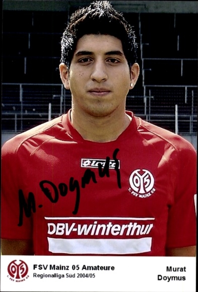 Autograph card footballer Murat Doymus, 1. FSV Mainz 05