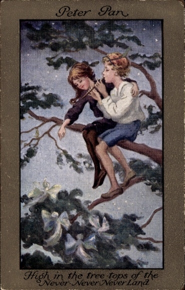 Artist Postcard Barham, Peter Pan, Neverland