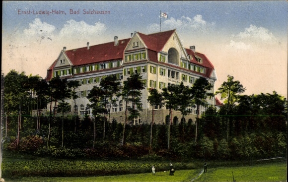Postcard Bad Salzhausen Nidda in Hesse, Ernst Ludwig Home