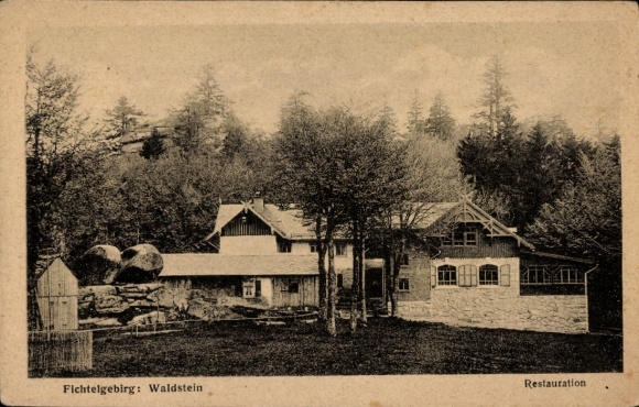 Ak Zell im Fichtelgebirge, Restaurant Waldstein, Außenansicht