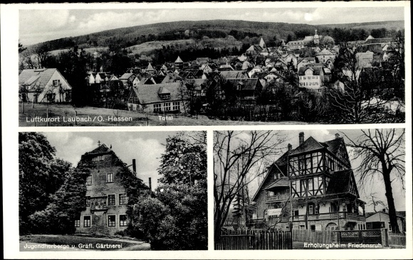 PC Laubach Hessen, Friedensruh mothers’ convalescent home, youth hostel, long shot from the site