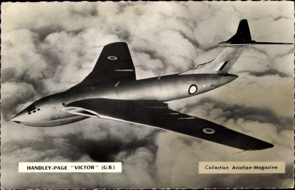 Postcard British military aircraft, Handley-Page Victor