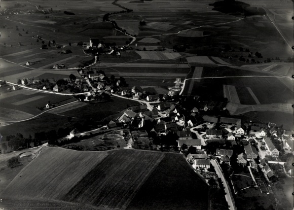 Photo Gessertshausen in Swabia, aerial photograph