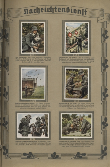 The German Wehrmacht collector's photo album of the cigarette industry 1936