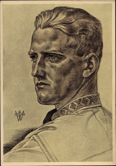 Artist PC Willrich, Wolfgang, youth leaders in Transylvania, German blood nobility, VDA P 14 No. 33