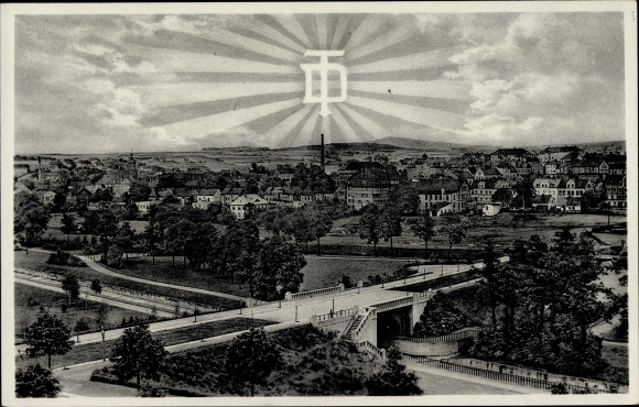 Postcard Rodewisch in Vogtland Saxony, 1. Vogtl. Gauturnfest 1932