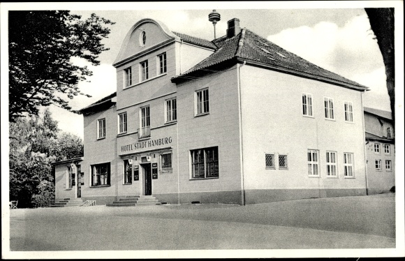 Ansichtkaart Schwarzenbek in het hertogdom Lauenburg, hotelstad Hamburg