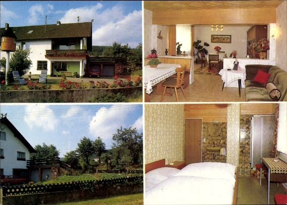 Postcard Tann in the Rhön East Hesse, private guesthouse Mihm, guest room, exterior view