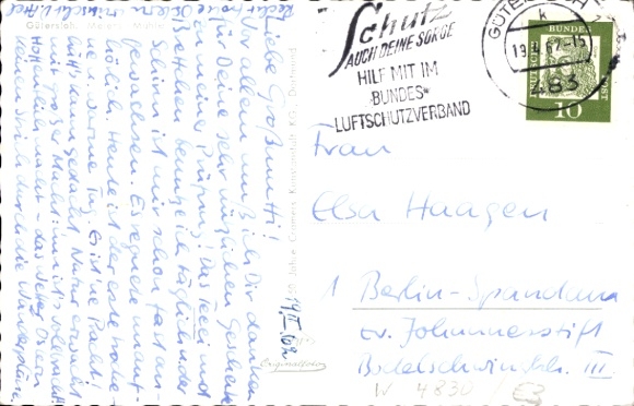 Postcard Gütersloh in Westphalia, Meiers Mühle