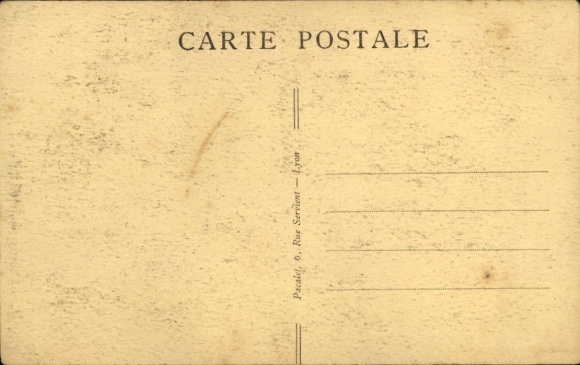 Postcard Saint Clair Lyon Rhône, disaster of 8 May 1932, overview of the ruins