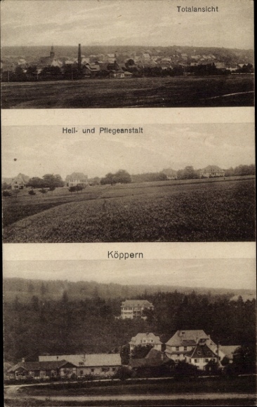 Postcard Köppern Friedrichsdorf Taunus, general view, sanatorium and nursing home