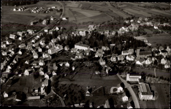 Postcard Schömberg in the Black Forest Württemberg, aerial photograph