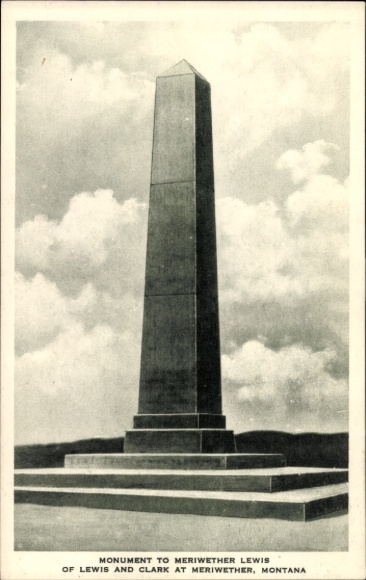Ansichtkaart Meriwether Montana USA, monument