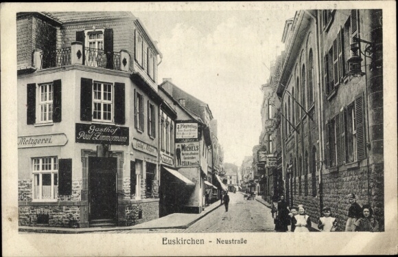Postcard Euskirchen North Rhine Westphalia, Neustraße, Gasthof Paul Zimmermann
