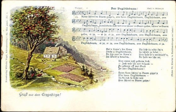 30 individual song cards, Anton Günther