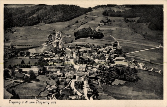 Ak Freyung in het Beierse Woud, luchtfoto