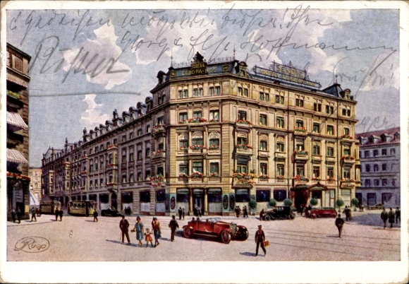 Postcard Dresden Neustadt, Europahof