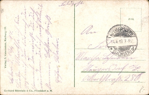 Postcard Bebra on the Fulda in Hesse, train station, track view, panorama, locomotive, steam locomotive