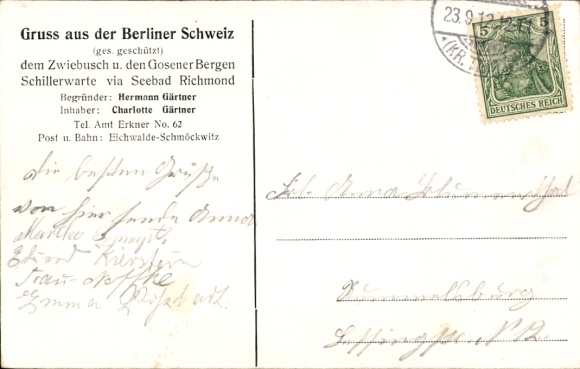 Postcard Zwiebusch Gosen Neu Zittau Brandenburg, Inn Berliner Schweiz