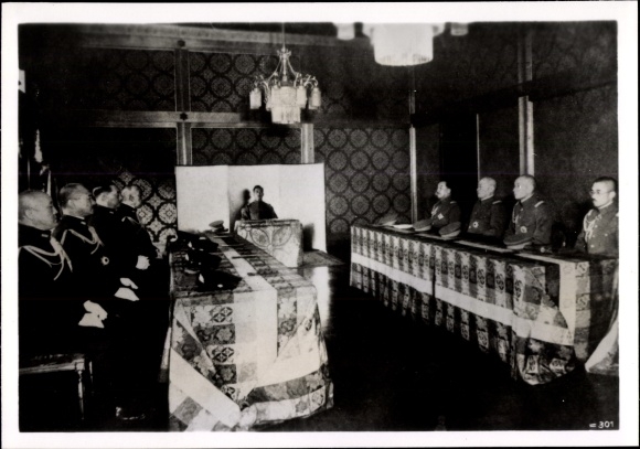 Photo Hoffmann, H., Emperor of Japan, supreme commander of japan. Wehrmacht meeting in December 1941